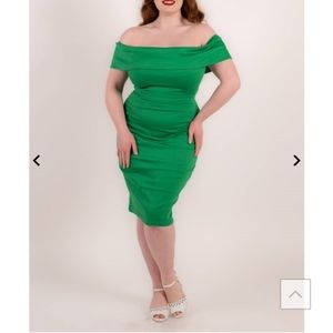 Collectif Linda plain pencil dress